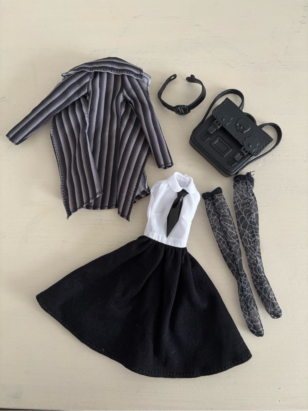 Monster High Wednesday Addams Doll Nevermore School Outfit *No Shoes